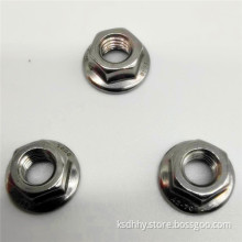 Hex Stainless Steel Flange Castle Nut